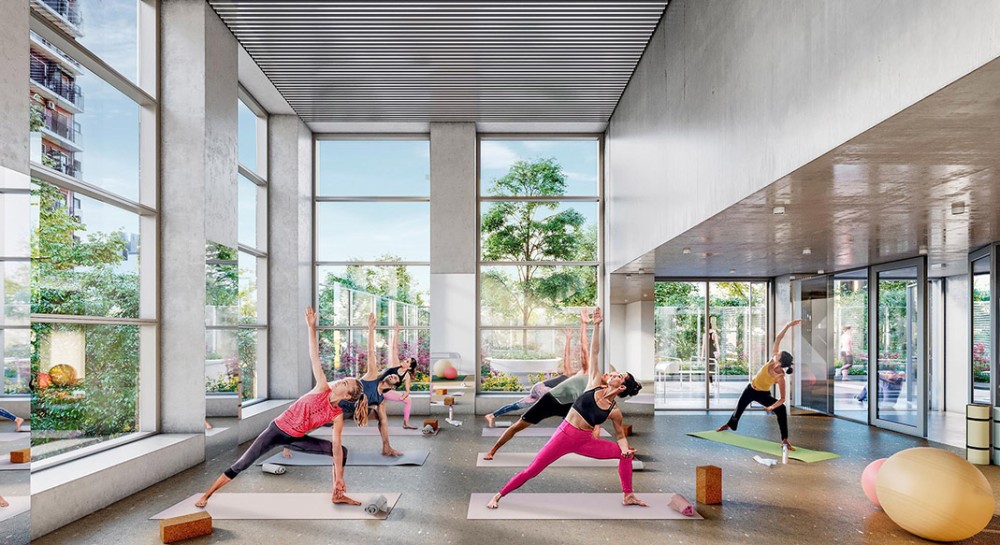 Sala de yoga en Huergo 475